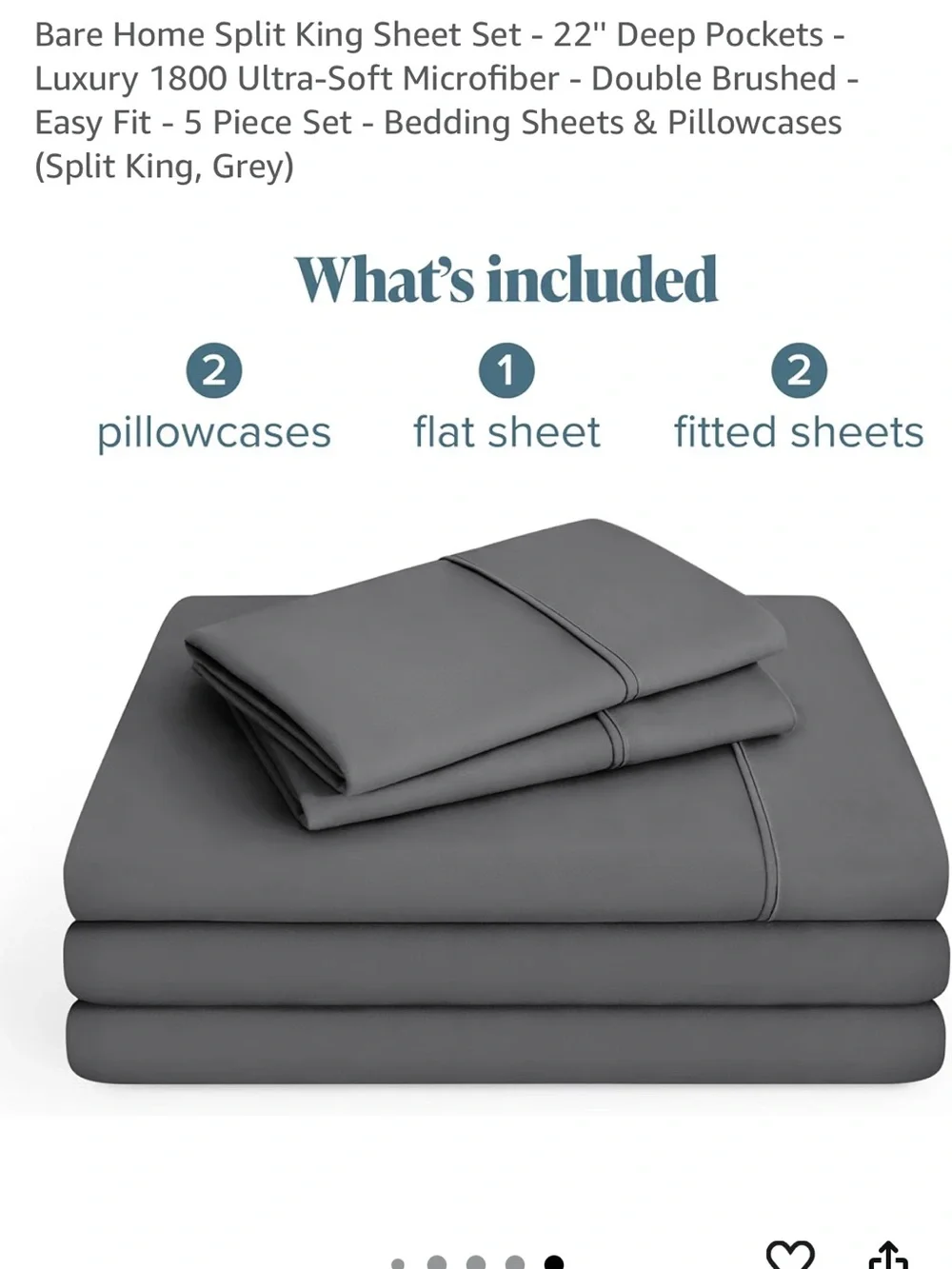 Split King Sheet Set - orange 1800 Ultra-Soft Microfiber